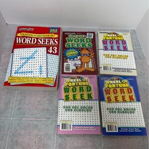 'Set of 6 Penny Press Word Seekers Puzzle Books